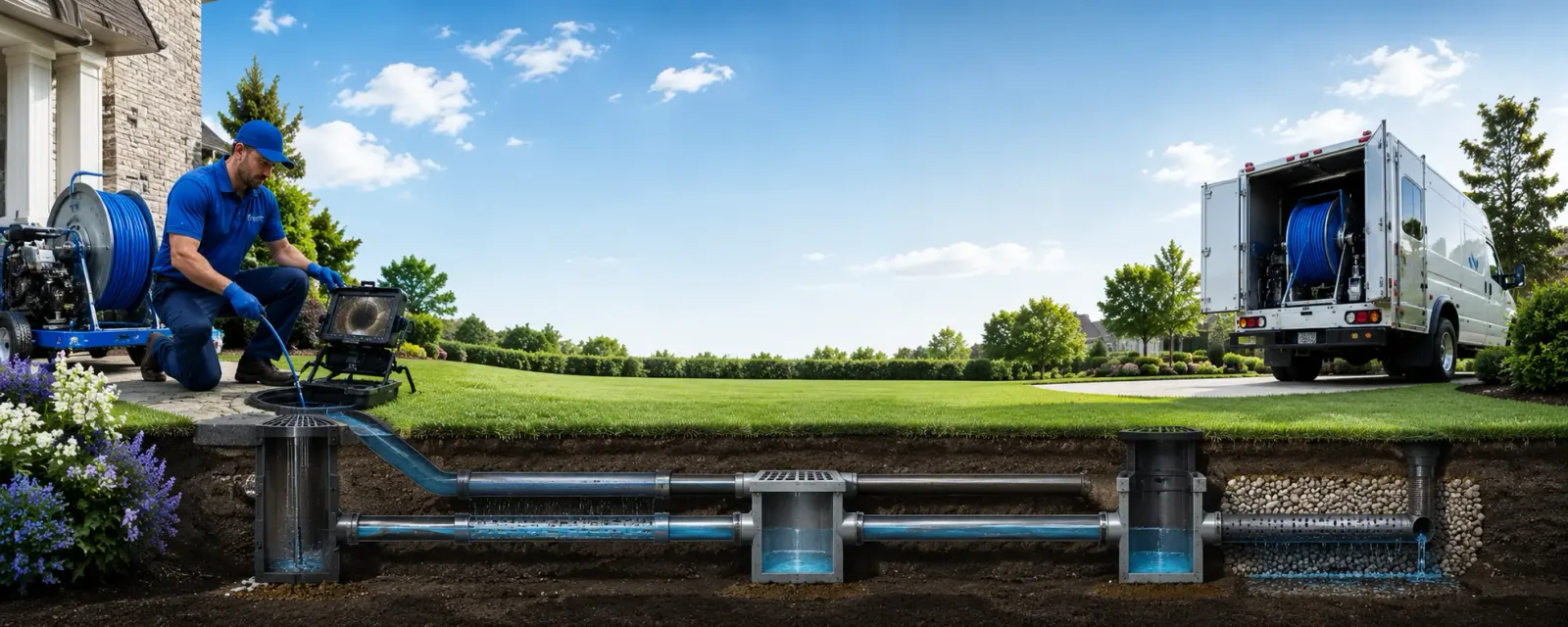 Outdoor drain cleaning information for Galva, IA